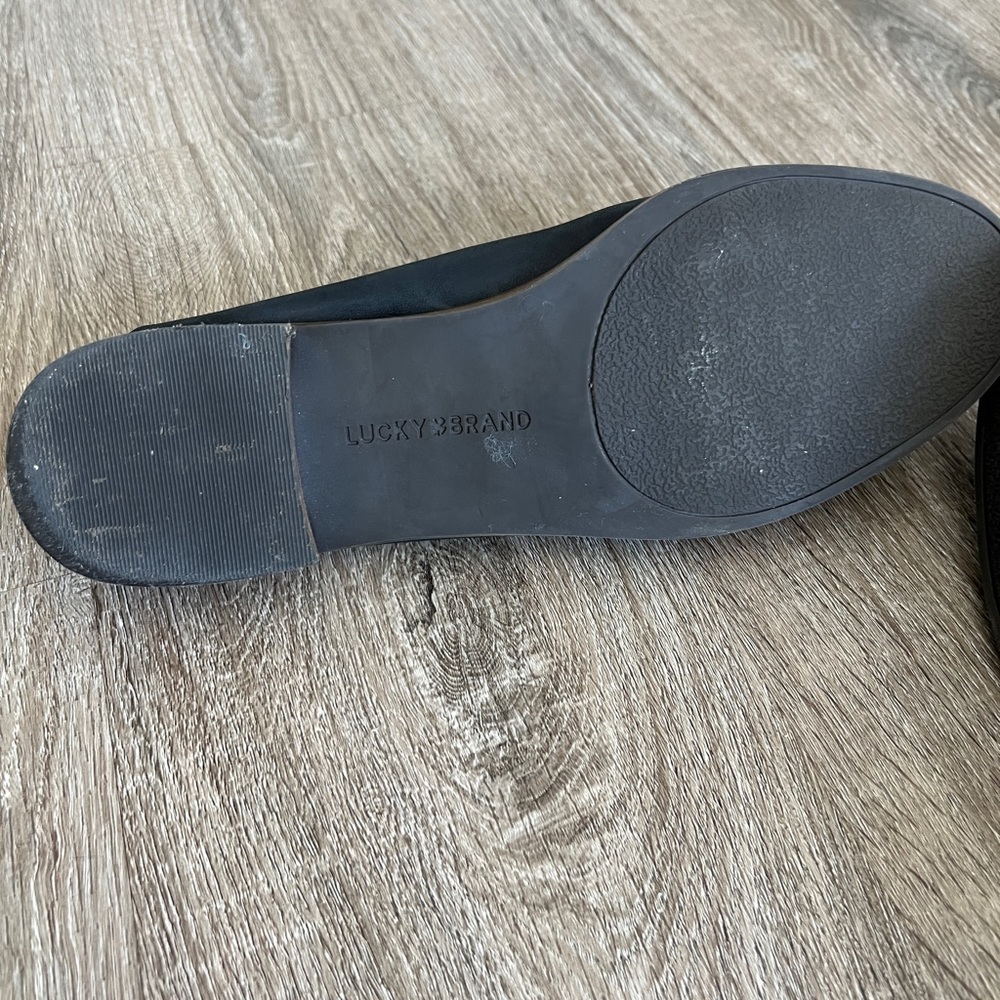 Lucky Brand Cahill Crashback Flats size 8. Black - Picture 10 of 11